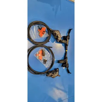 Brzda na kolo Kotoučové brzdy Shimano XT BR-M8120 brzdový 4-pístkový třmen+páky BL-M8100,P+Z 1000MM+1700MM