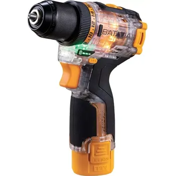 Sada nářadí AKU bezuhlíkový šroubovák a vrtačka, 12V Li-Ion, 35 Nm, včetně baterie, nabíječky a příslušenství Fusion Drill BATAVIA (BATAVIA)