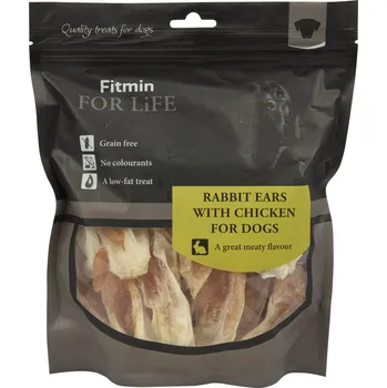 Pamlsek pro psa Fitmin For Life Králičí uši s kuřetem pamlsek pro psy 400 g