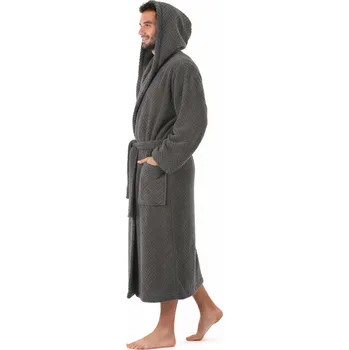 Pánský župan pánský župan Athena s kapucí S Antracit