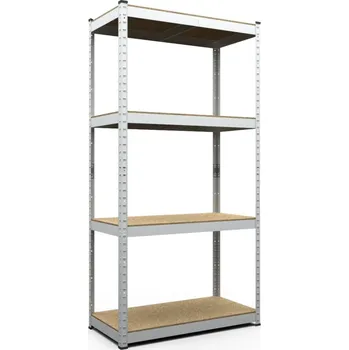 Dílenský regál SMARTREGALY Kovový regál 150x70x30cm, zinkovaný, 4-policový, nosnost 700kg