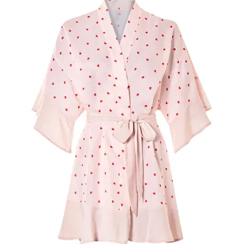 Dámský župan esmara® Dámské saténové kimono (světle růžová, L (44/46))