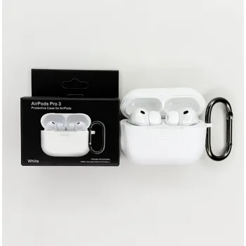 Příslušenství pro sluchátka Jednobarevný obal s karabinou pro AirPods Pro 3 Barva: White