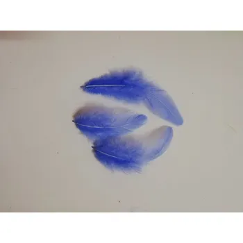 Výtvárné potřeby Pštrosí peří 9-16 cm, balíček 20 ks - světle modrá