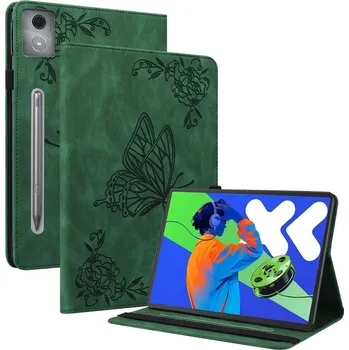 Pouzdro na tablet Butterfly zavírací pouzdro na tablet Lenovo Idea Tab Pro 12.7 - zelené