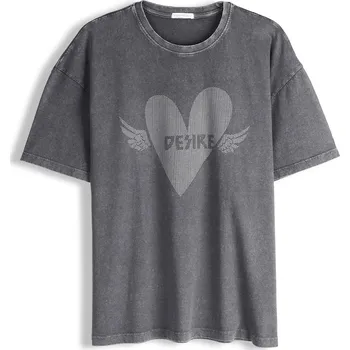 Dámské tričko GATE Bavlněné tričko s potiskem 40 625-1682/862