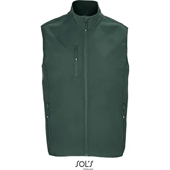 Pánská vesta SOL´S Pánská softshellová zateplovací vesta a Falcon na zip Barva: forest green, Velikost: 4XL G_L03825