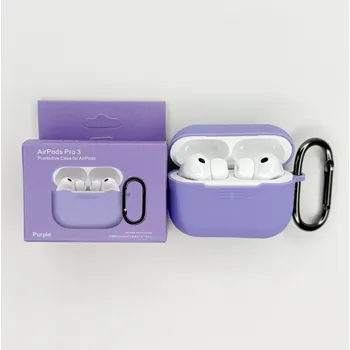 Příslušenství pro sluchátka Jednobarevný obal s karabinou pro AirPods Pro 3 Barva: Purple