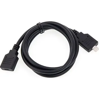 Datový kabel Prodlužovací kabel Lightning Male / Female pro Apple iPhone / iPad / iPod - 1m - černý
