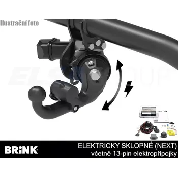 Tažné zařízení Tažné zařízení Volkswagen T-Roc 2018- , el. sklopné vč. 13pin EP, BRINK