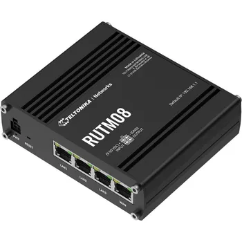 Teltonika RUTM08 průmyslový router, 3x Gbit LAN, 1x Gbit WAN
