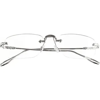 Brýlová obroučka Bezrámové brýle proti modrému světlu - Stříbrné