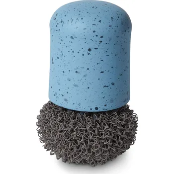 Kartáč na nádobí 622508 - Tchibo - Štětka na mytí nádobí s výměnnou hlavou - barva: modrá
