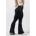 NEBBIA Tvarující bezešvé flared legíny FLOW SEAMLESS 498 black L; Černá legíny
