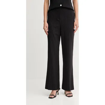 Dámské kalhoty Kalhoty Dkny dámské, černá barva, široké, high waist, UE5PS047 99X, vel. 40