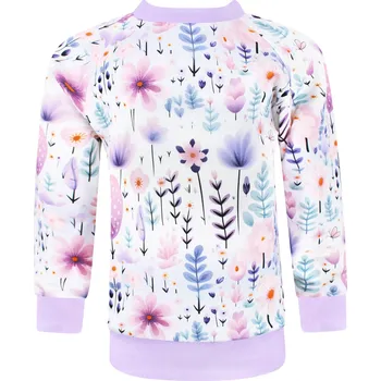 Dívčí mikina V-Mart, Dívčí mikina Kytičky 98/104