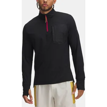 Pánská mikina Pánská mikina Under Armour UA TRAIL RUN QUARTER ZIP 1383244-002 Černá XXL