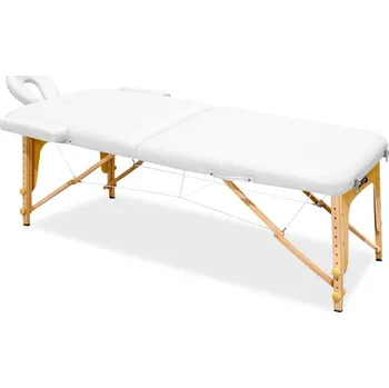 Masáž Aga Dřevěné masážní lehátko MR5150 Bílé