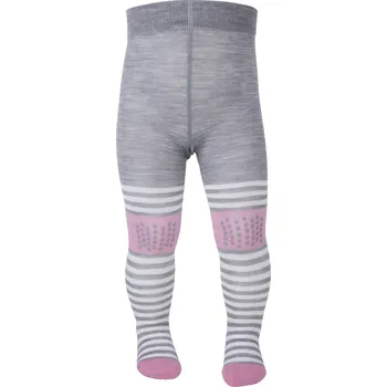 Protiskluzové merino punčocháče s proužkem růžové SAFA Velikost: 68/74