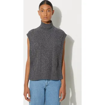 Dámská vesta Vlněná vesta A.P.C. Pull Cameron, M, šedá, 90X