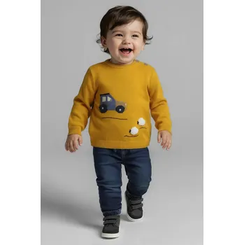 Dívčí kalhoty Dětské rifle Mayoral soft denim jogger 2508.3C.Baby.9BYA modrá 57X, vel. 80