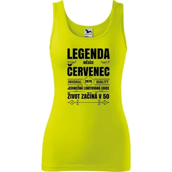 Dámské oblečení Dámské tílko s potiskem Zrození legendy měsíce Velikost: L, Barva: Limetková