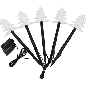 Vánoční ozdoba Vánoční zápich do interiéru - Stromečky (na baterie) Osvětlení: Studená bílá