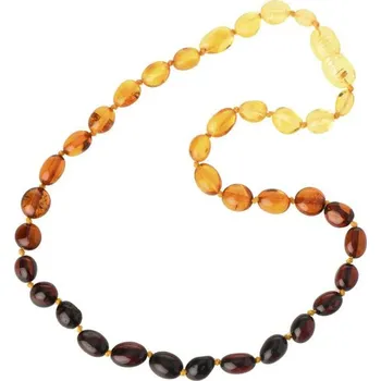 Náhrdelník Baltský jantar Jantarové korálky pro děti proti bolesti multicolor rainbow
