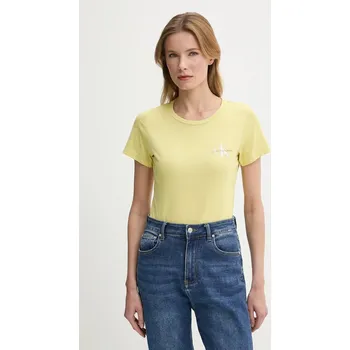 Pánské tričko Bavlněné tričko Calvin Klein Jeans 2-pack J20J219734 žlutá 10A, vel. M