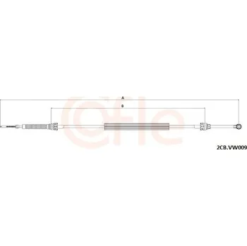 Tažné lanko, ruční převodovka COFLE 2CB.VK009
