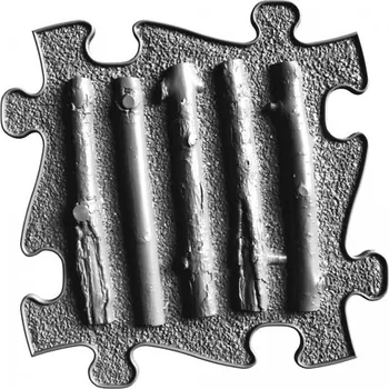 Muffik - ortopedická podlaha Větvičky tvrdé Šedá