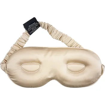Škraboška na spaní Hedvábná maska na spaní 3D, béžová