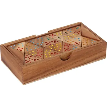 Cestovní hra Bartl Tri Domino v dřevěné krabičce