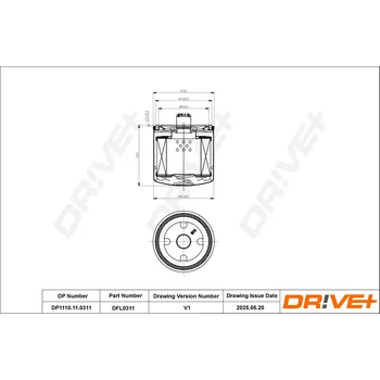 Olejový filtr Olejový filtr Dr!ve+ DP1110.11.0311