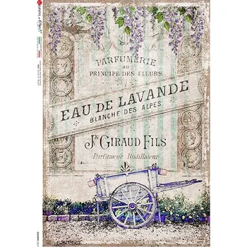 Umělecký papír Rýžový papír na decoupage - A4- Country 0057