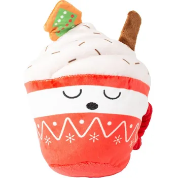 Hračka pro psa Farm Company plyšová hračka Vánoční sladkosti 15cm Varianta: Hrneček se šlehačkou