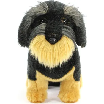 plyšák Living Nature Wire Haired Dachshund Černá Zvířátko