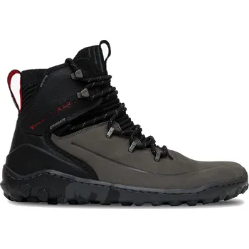 Pánská treková obuv Vivobarefoot TRACKER DECON FG2 JJF MENS OBSIDIAN/RED velikost 46 - Černá