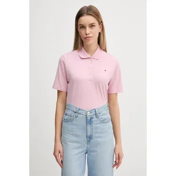 Dámské tričko Polo tričko Tommy Hilfiger WW0WW43224 růžová 03B, vel. XXL