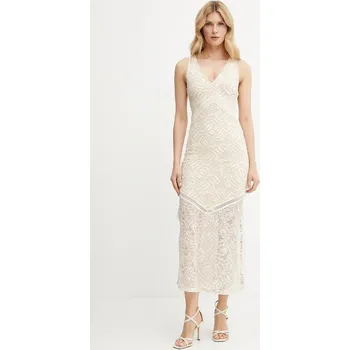 Dámské oblečení Šaty Guess CHRISTEL W5GT37.KCS90 béžová 02X, vel. XS