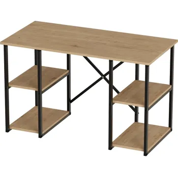 Psací stůl Psací stůl YUSE, černá/dub safírový + vyzvednutí ZDARMA