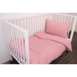 Podpěrová s.r.o. Mušelínové povlečení do postýlky STARORŮŽOVÉ Velikost: 90x135 cm, 40x60 cm N
