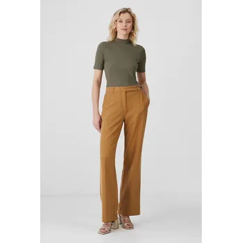 Dámské kalhoty Kalhoty Medicine dámské, hnědá barva, široké, high waist RS25.SPD200 82X, vel. XS