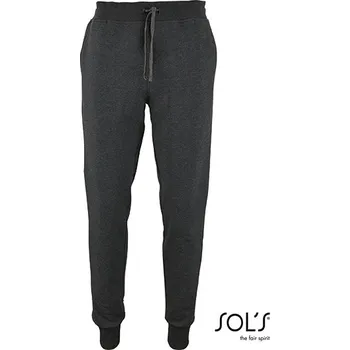 SOL´S Pánské Slim Fit Jogging kalhoty Jake Barva: Charcoal Melange, Velikost: XS G_L02084
