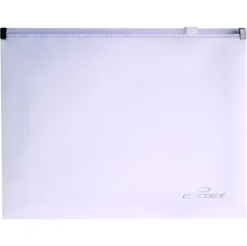 Set školních potřeb Spisové desky CONCORDE se zipem A5 - bílá