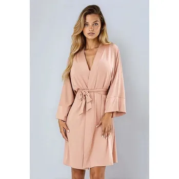 Dámský župan Luxusní župan Songa světle hnědý XXL - Dárková krabička