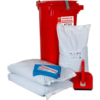 Havarijní souprava Univerzální mobilní havarijní souprava 120 l - sypké sorbenty