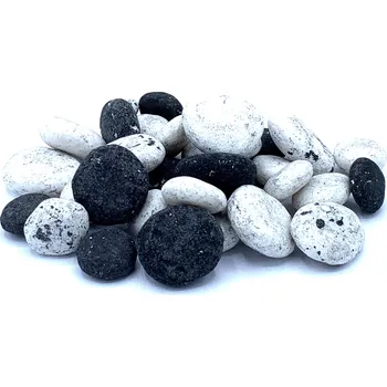 Jedlá dekorace na dort Jedlé kameny černo-bílé 150g