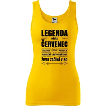 Dámské tílko s potiskem Zrození legendy měsíce Velikost: S, Barva: Žlutá