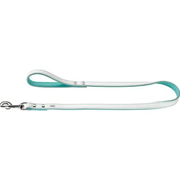 Vodítko pro psa Vodítko Basic Marbella bílá/tyrkysová, Velikost 18/100